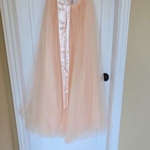 Peach Tulle Skirt
